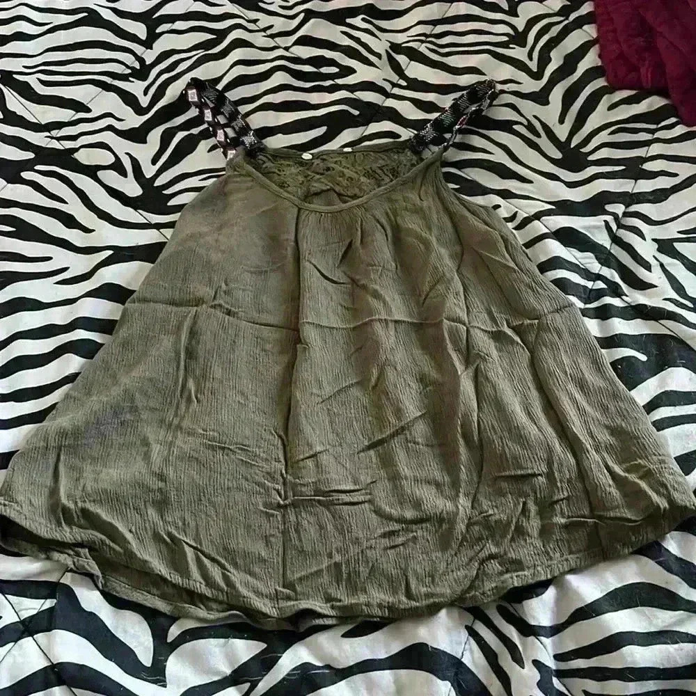 Military Green Blouse
